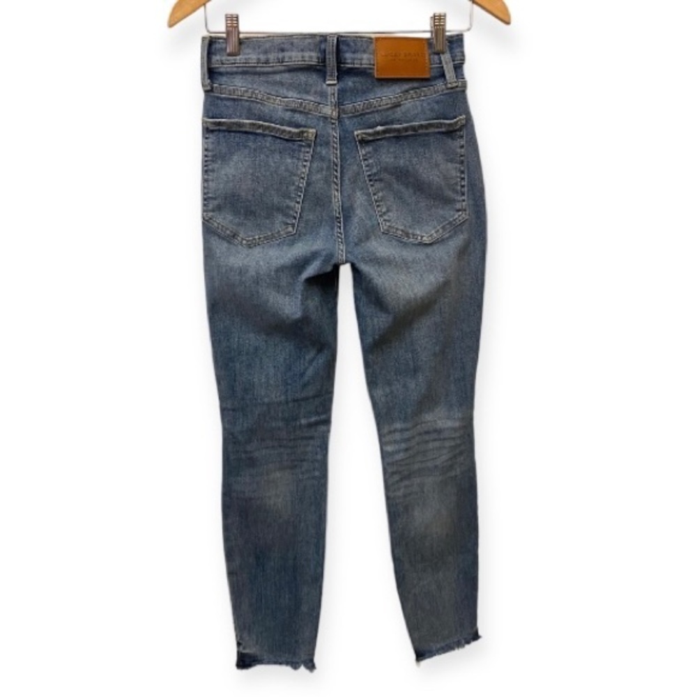 Lucky Brand 2/26 Bridgette High Rise Skinny Ankle Jeans Fray Hem Button Fly - Picture 3 of 14